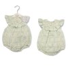 BIS-2120-6240: Baby Girls Jacquard Romper (NB-9 Months)